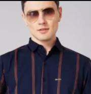 Over Size Shirt Men Light Blue Shirt - Image 3