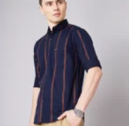 Over Size Shirt Men Light Blue Shirt - Image 4