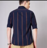 Over Size Shirt Men Light Blue Shirt - Image 5
